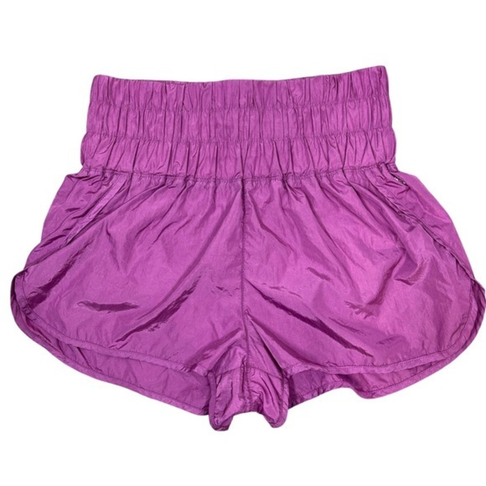 Free People FP Movement Way Home Shorts Large Violet Pink Athletic Lined Running